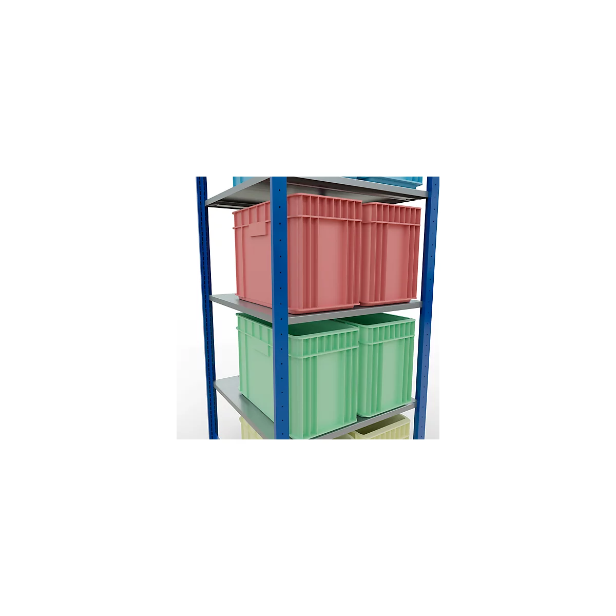 SCHULTE Technique de stockage - Système enfichable de rayonnage de base - 2000x 750x800 mm, type 150 kg
