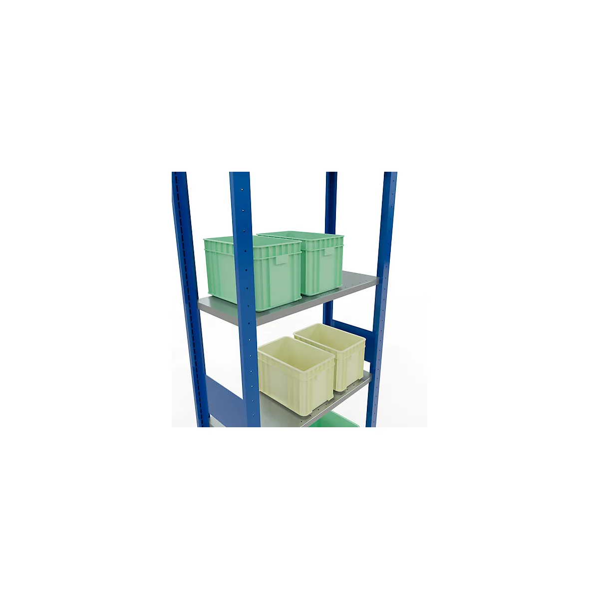 SCHULTE Technique de stockage - Système enfichable de rayonnage de base - 3000x 750x300 mm, type 150 kg