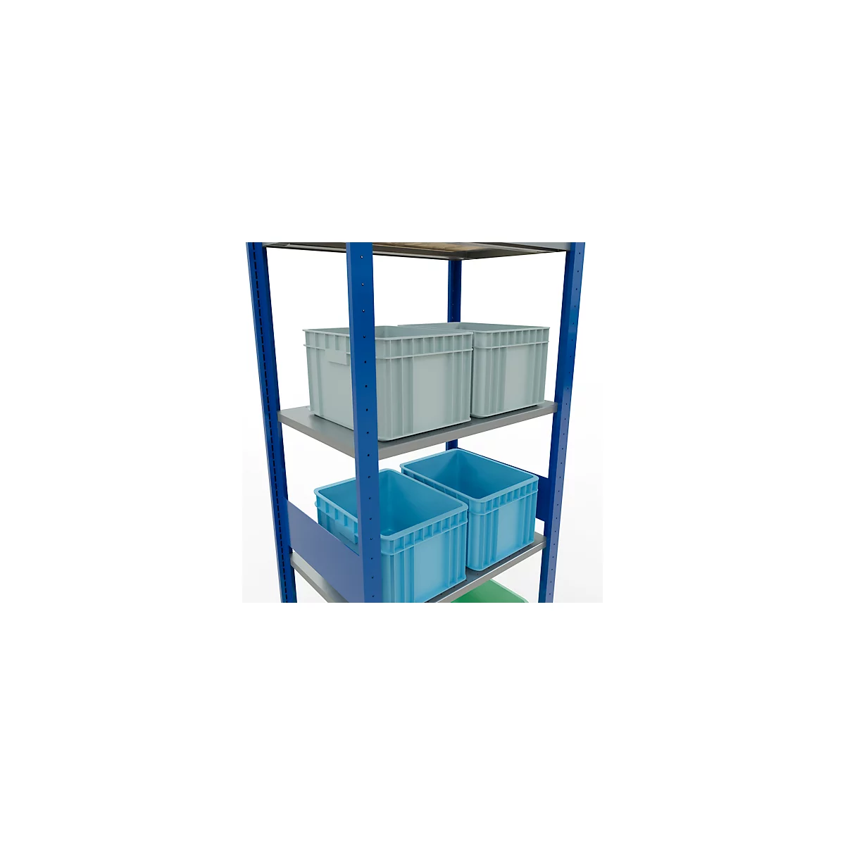 SCHULTE Technique de stockage - Système enfichable de rayonnage de base - 3000x 750x500 mm, type 150 kg