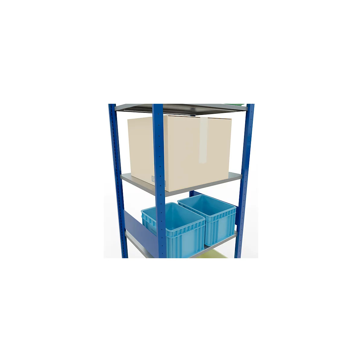 SCHULTE Technique de stockage - Système enfichable de rayonnage de base - 3000x 750x600 mm, type 150 kg