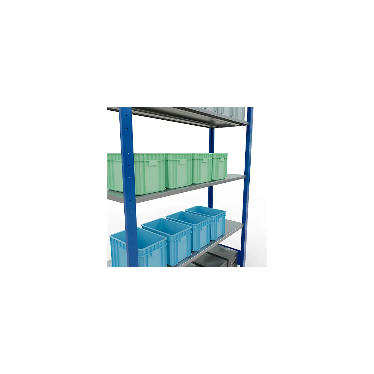 SCHULTE Technique de stockage - Système enfichable Élément de base - 2000x1300x400 mm, type 150 kg