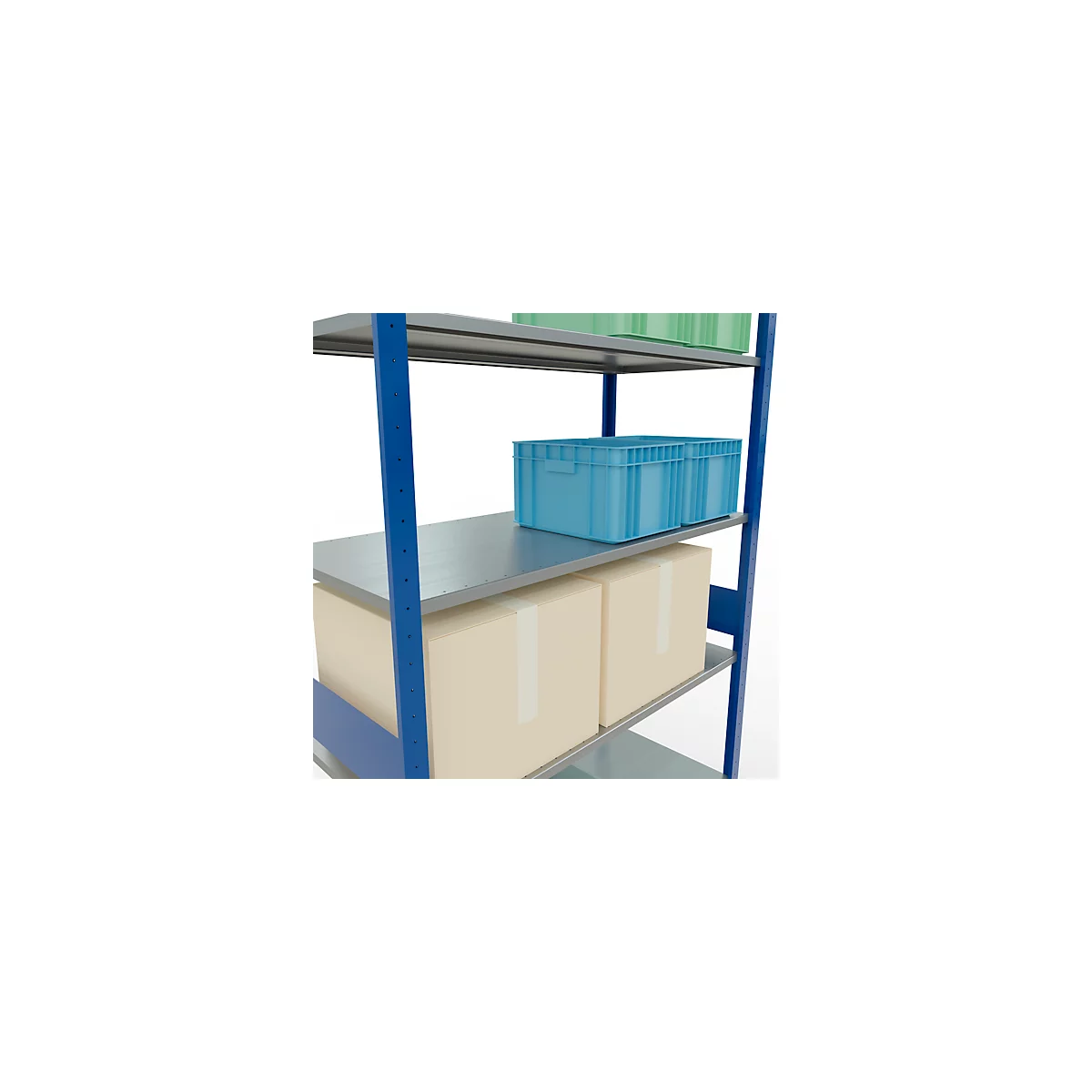 SCHULTE Technique de stockage - Système enfichable Étagère de base - 3000x1300x600 mm, type 150 kg