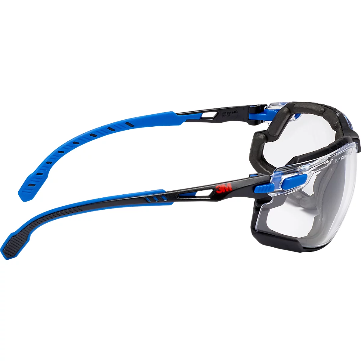 Schutzbrille 3M Solus 1000, EN 166:2001, UVA/UVB/UVC-resistent, abnehmbare Schaumstoffdichtung, beschichtet, Polycarbonatglas, klar