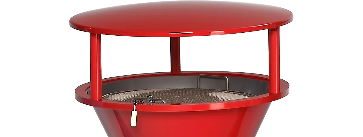 Schutzdach, für Standascher, aus Kunststoff, rot