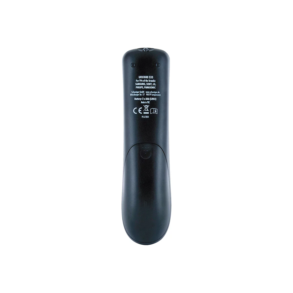 Schwaiger 2 in 1 Universalfernbedienung - Schwarz