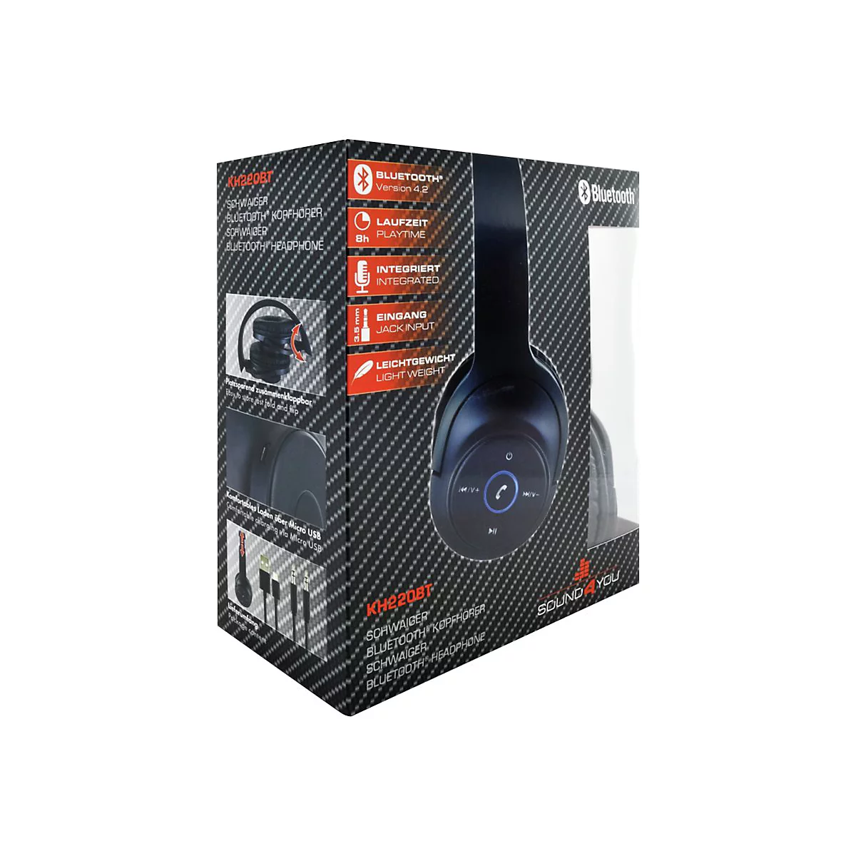 Schwaiger SOUND4YOU KH220BT - Kopfhörer mit Mikrofon