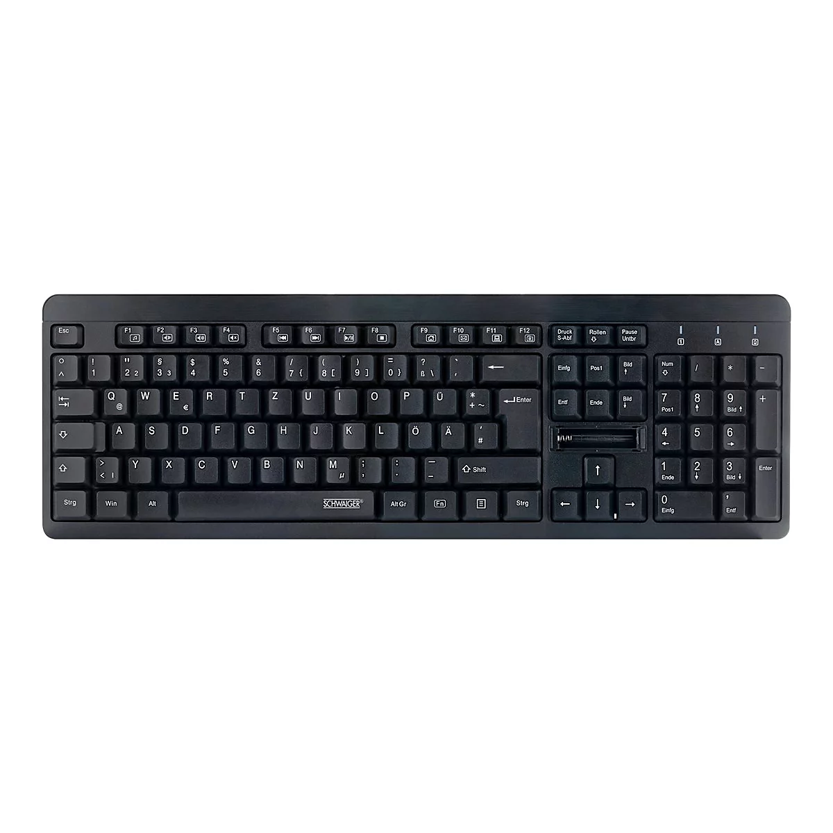 Schwaiger - Tastatur - kabellos - Bluetooth, 2.4 GHz - QWERTZ - Deutsch