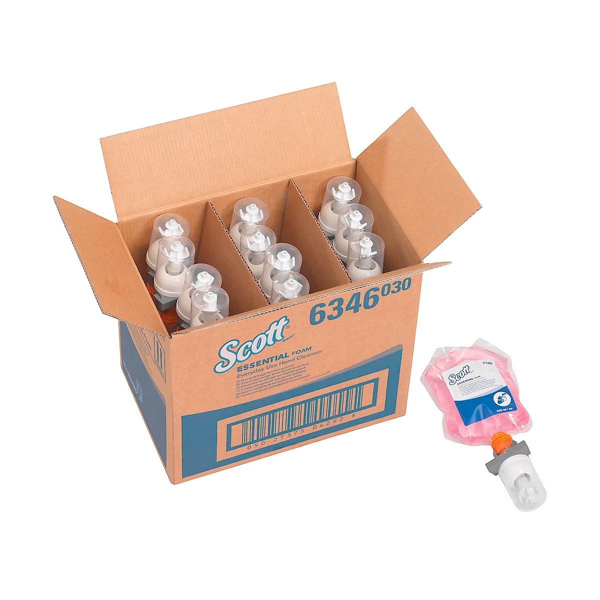 Scott® Foam Hand Cleaner Essential 6346, 500 porties/200 ml, 12 sachets á 0,2 liter, roze