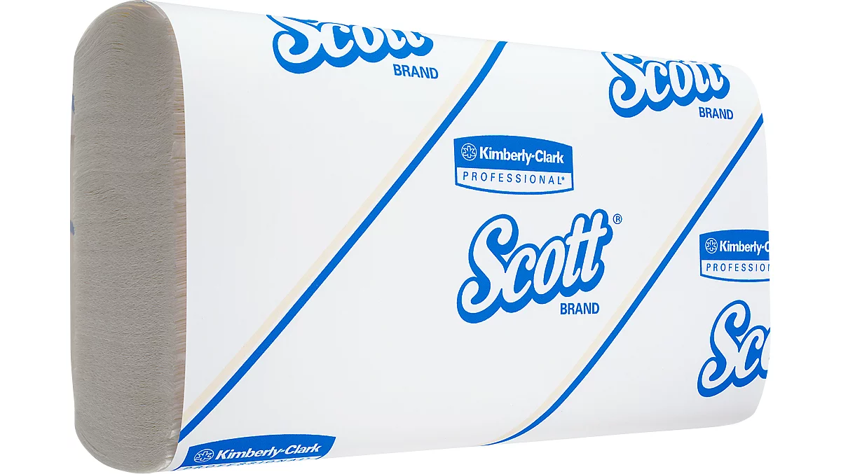 Scott® Handtücher Slimfold 5856, 1-lagig, 16 Pakete a 110 Falthandtücher, weiß