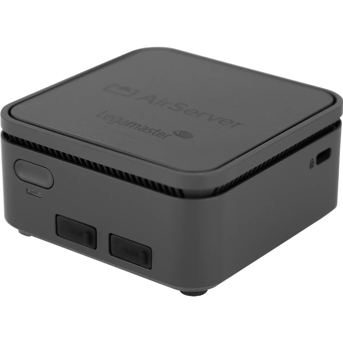 Screensharesysteem Legamaster Airserver Connect 2, max. 9 apparaten, 4096 x 2160 px, Chrome OS/Android/iOS/Windows, B 70 x D 70 x H 30 mm, zwart