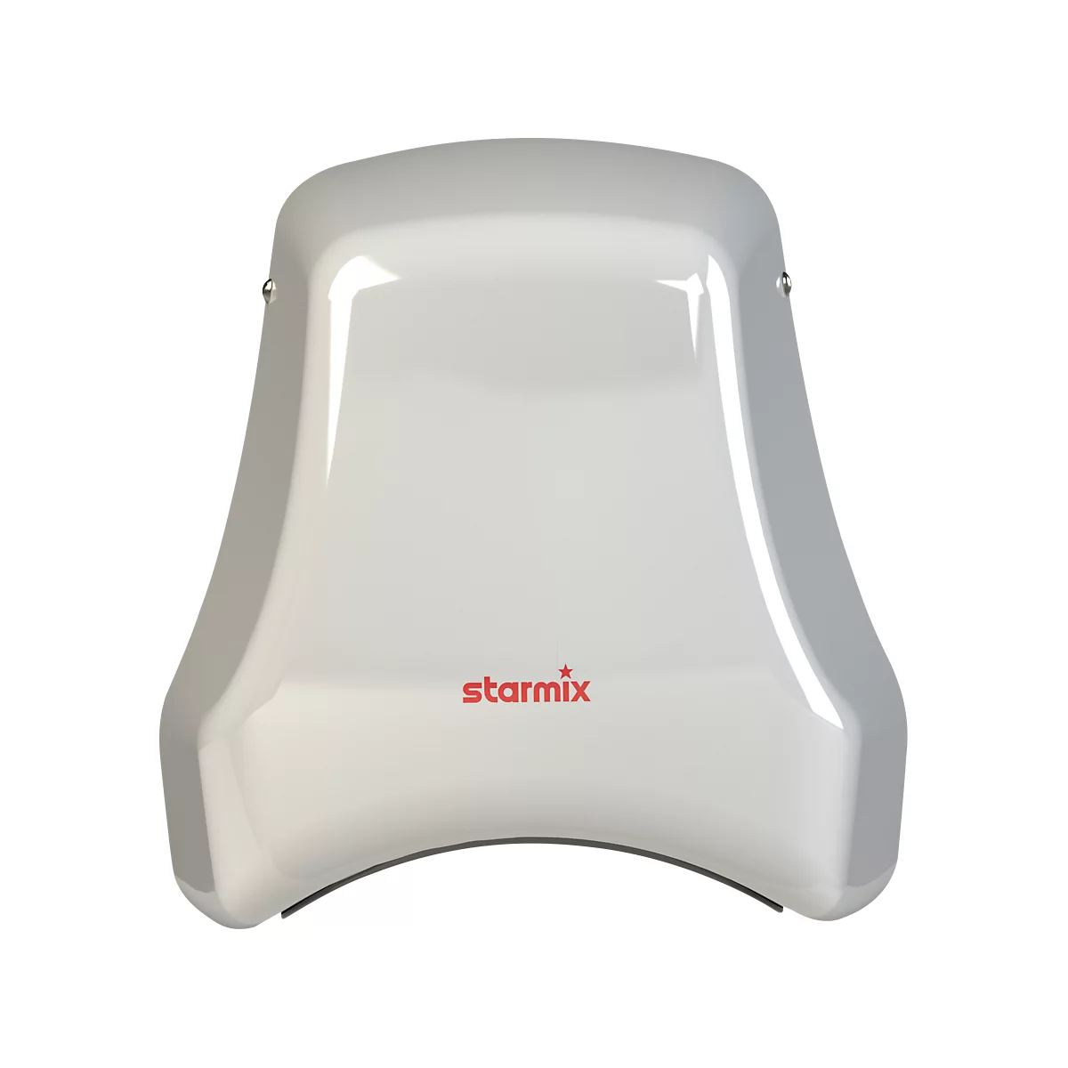 Secador de manos Starmix T-C1 M w, alimentado por red, conmutador de infrarrojos, 1550 W, 38 l/s, 345 km/h, acero revestido de polvo, blanco