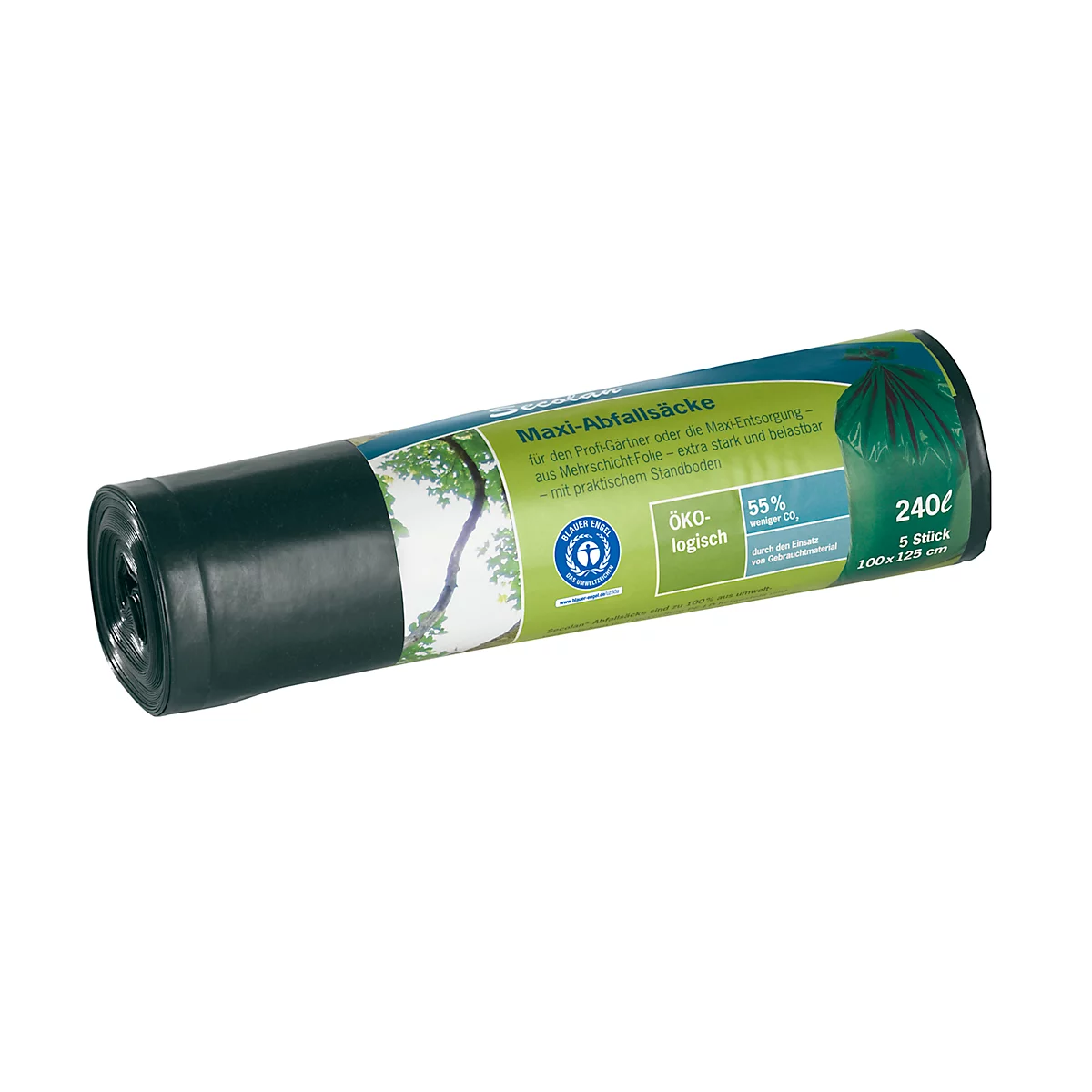 Secolan® Schwerlast-Abfallsäcke COEX, 240 l, schwarz, 5 Stück