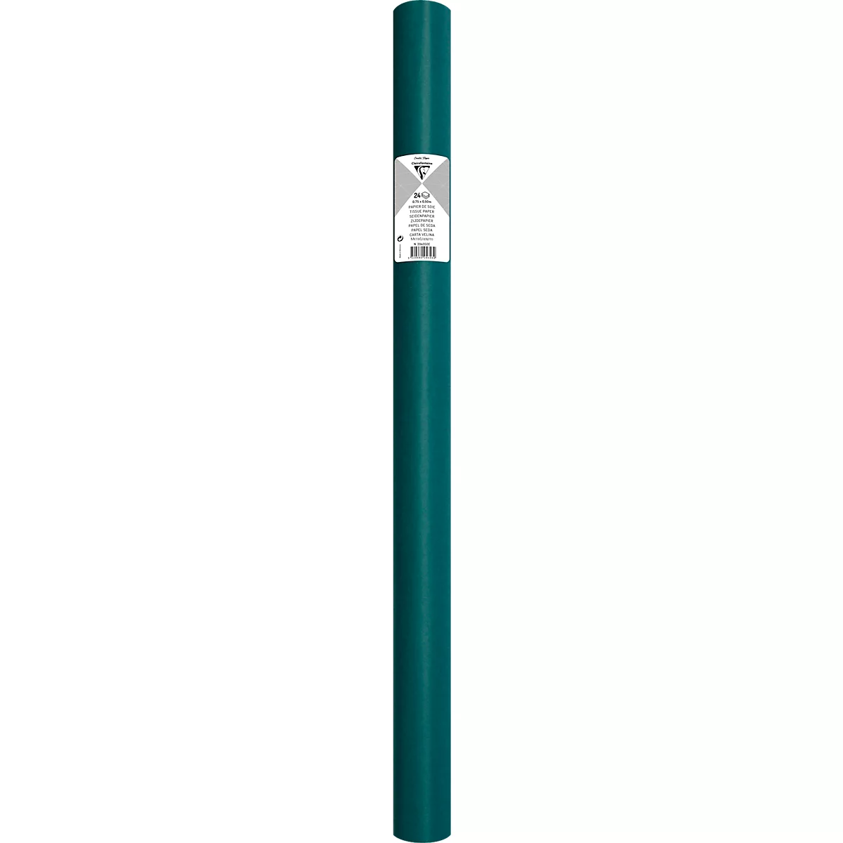 Seidenpapier Clairefontaine, 500 x 750 mm, wasserfest, gefalzt, 24 Bögen, dunkelgrün