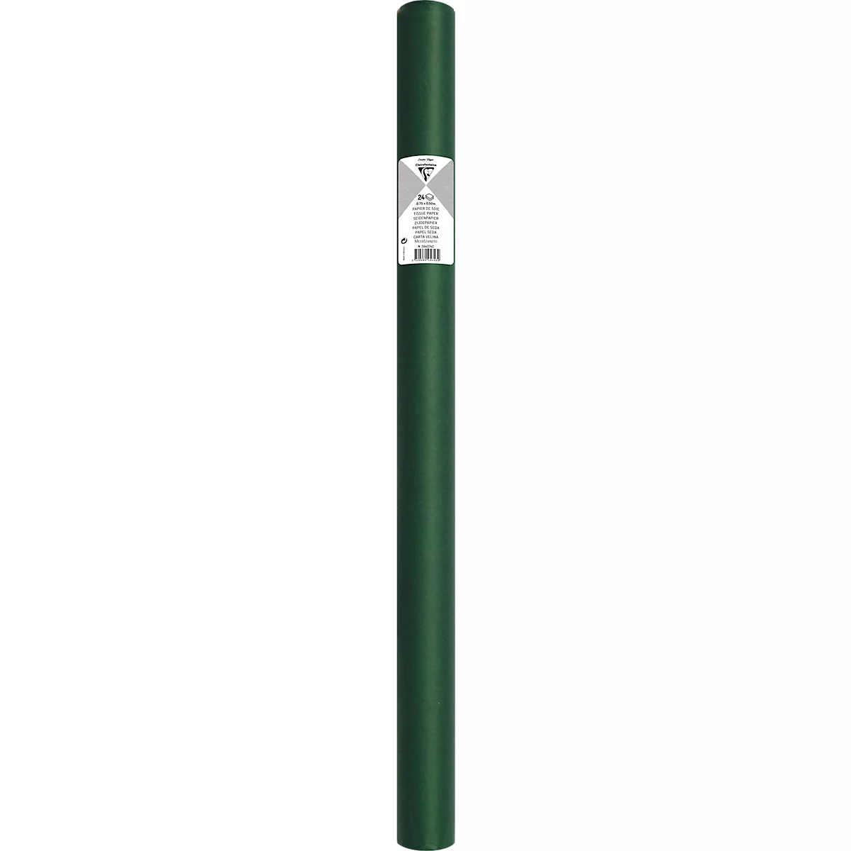 Seidenpapier Clairefontaine, 500 x 750 mm, wasserfest, gefalzt, 24 Bögen, flaschengrün