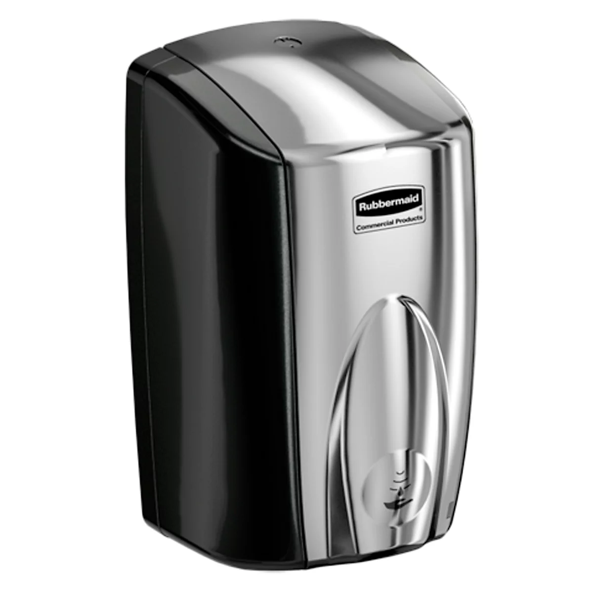 Seifen- & Desinfektionsmittelspender Rubbermaid AutoFoam, sensorgesteuert, 500 ml, L 140 x B 133 x H 253 mm, Kunststoff, schwarz/chrom