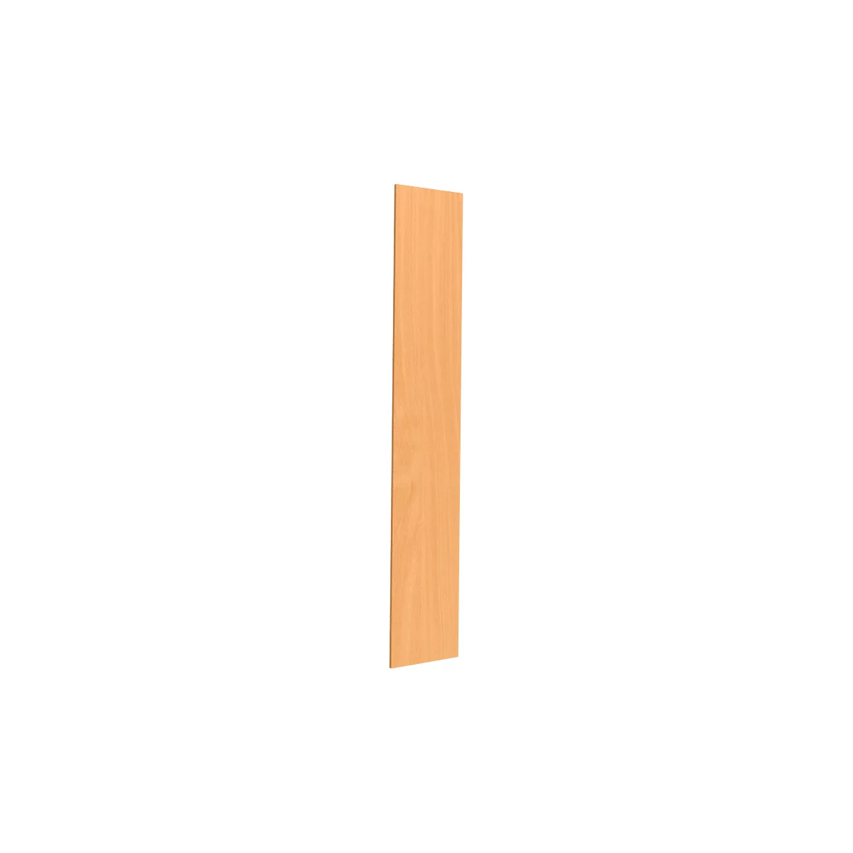 Seitenverblendung TETRIS SOLID, für Metall-Korpus, H 2239 mm, für 6 OH-Schränke, 19 mm stark, Buche-Dekor