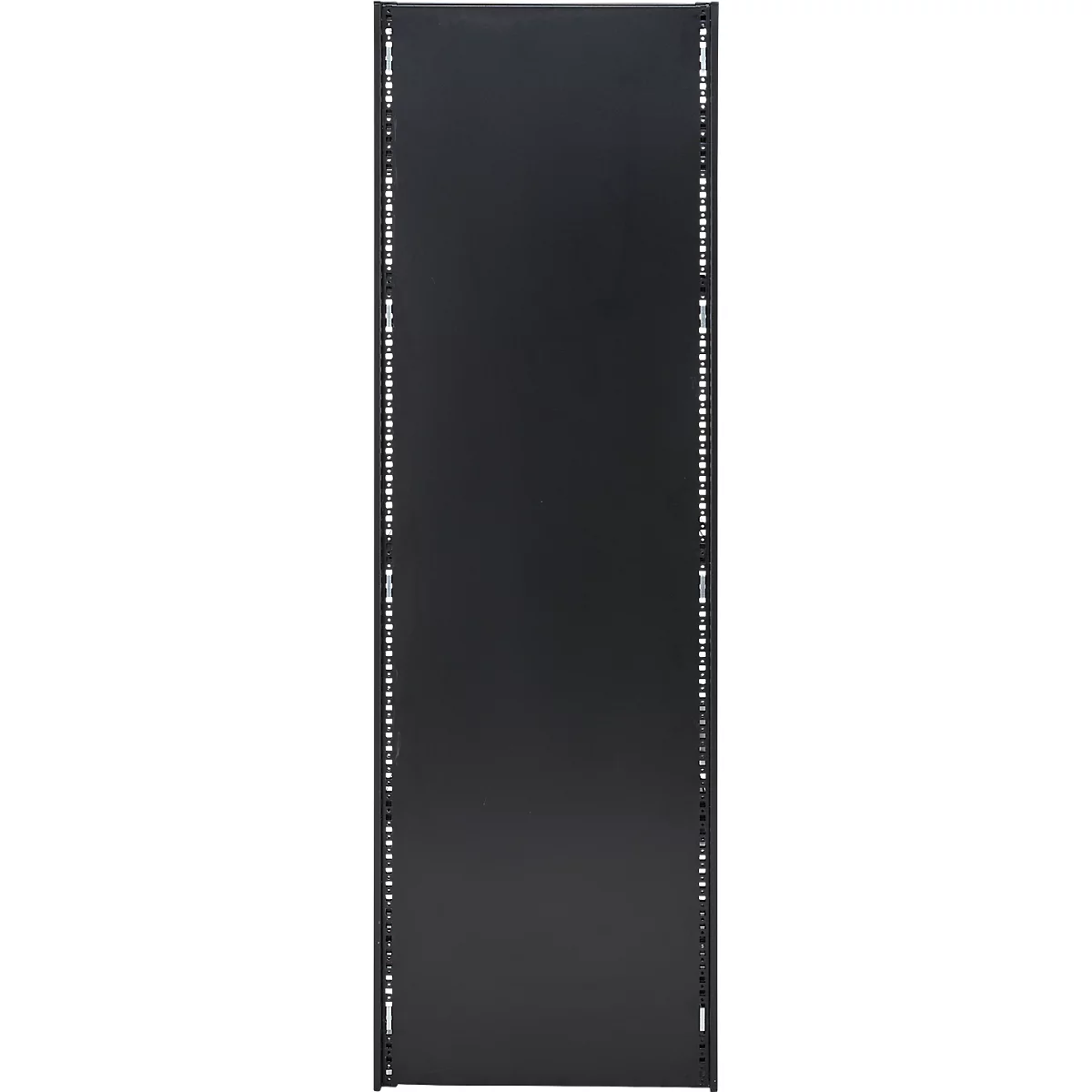 Seitenwand für Grundregal/Anbauregal ORDO Business, multifunktional, magnethaftend, B 500 x T 0,88 x H 2000 mm, Stahl-Vollblech, tiefschwarz matt RAL 9005