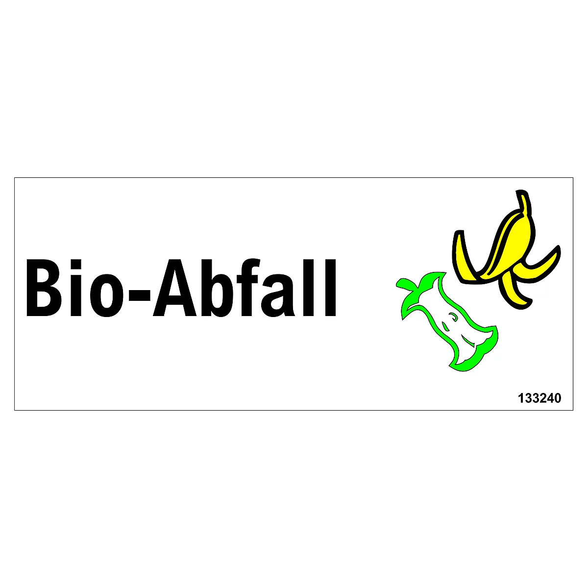 Selbstklebe-Etiketten "Bio Abfall"