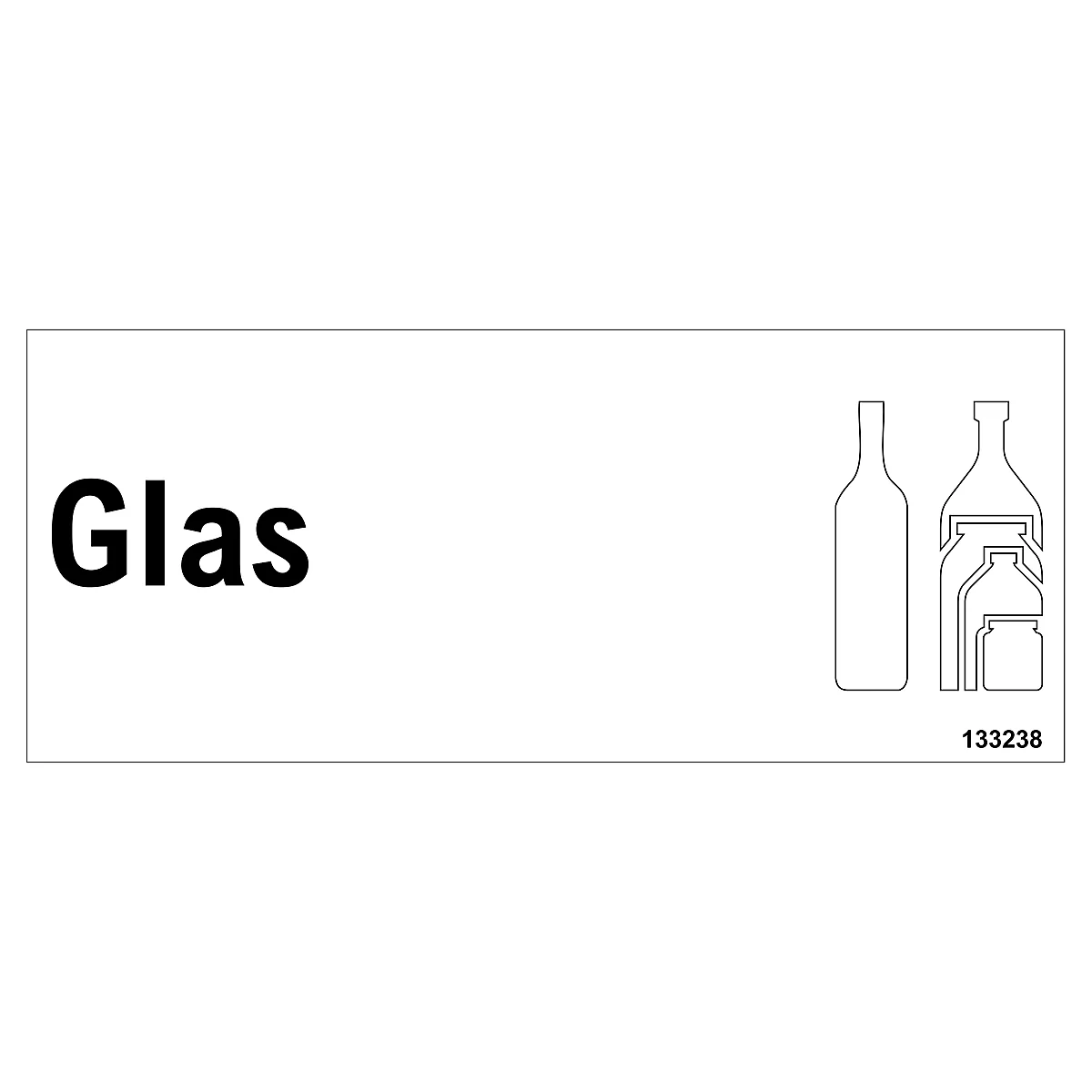 Selbstklebe-Etiketten 'Glas'
