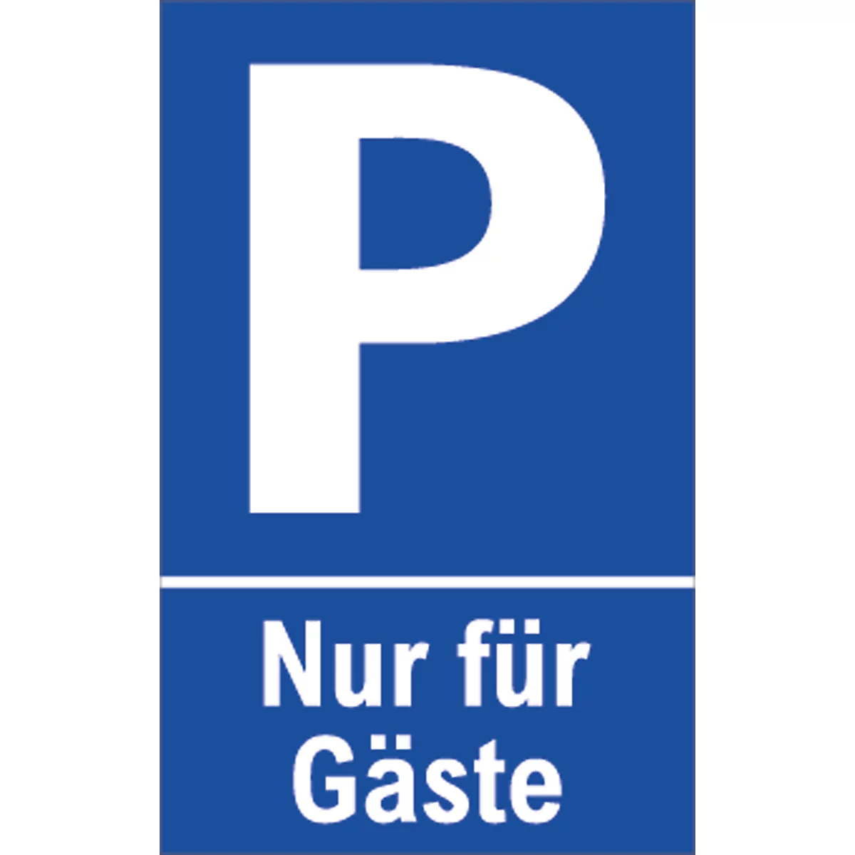 Señal de aparcamiento, "Nur für Gäste"