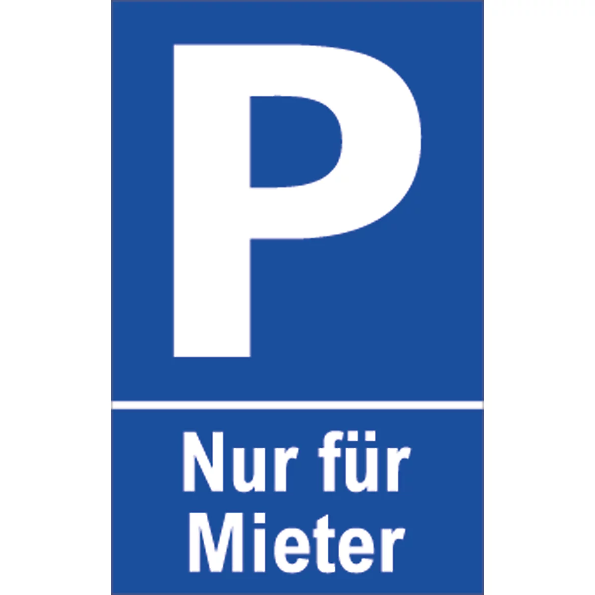 Señal de aparcamiento, "Nur für Mieter"