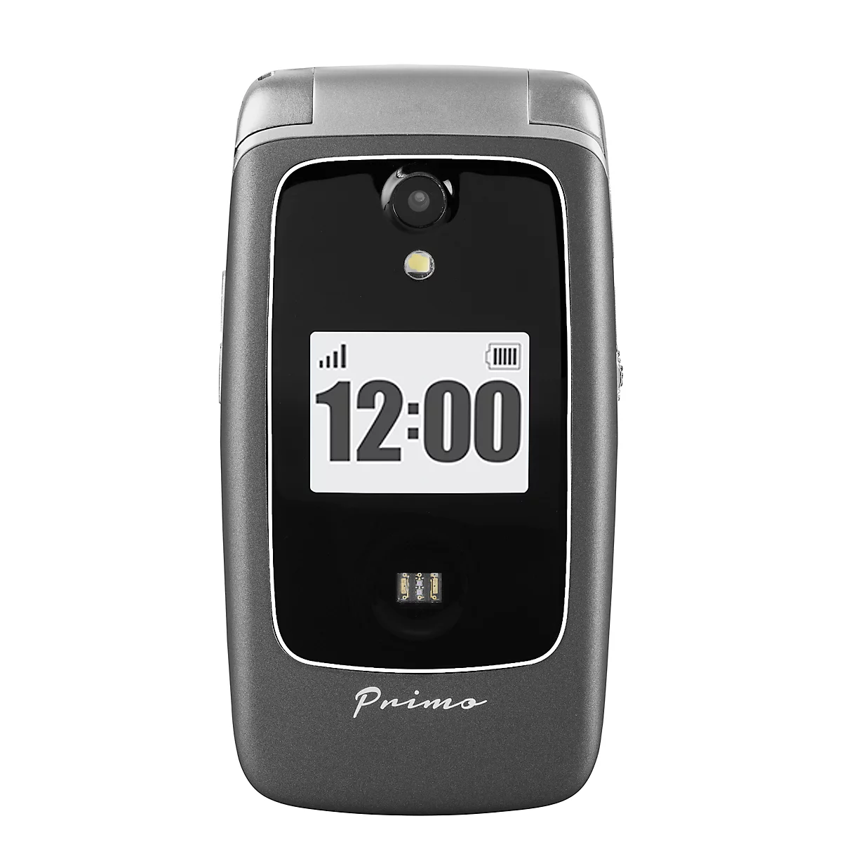Senioren mobiele telefoon Primo™ 418 van Doro, SOS-toets, val sensor, binnen &amp; buiten locatie functie, cardio meting, camera, WiFi/GPS/Bluetooth, met oplaadstation