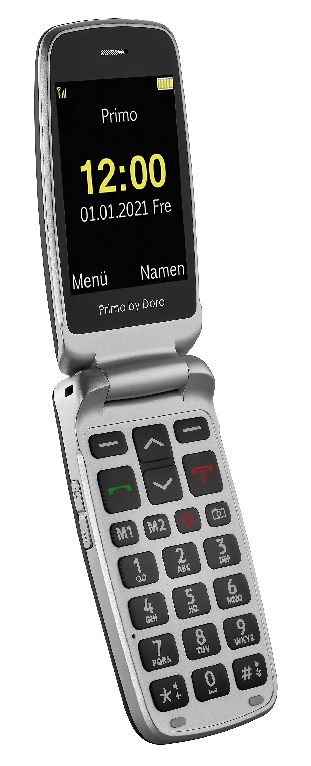 Seniorenhandy Primo™ 418 by Doro, Ortungsfunktion, Shop Schäfer & Innen- mit Kardiomessung, WiFi/GPS/Bluetooth, Ladestation kaufen | Sturzsensor, günstig SOS-Taste, Außen Kamera
