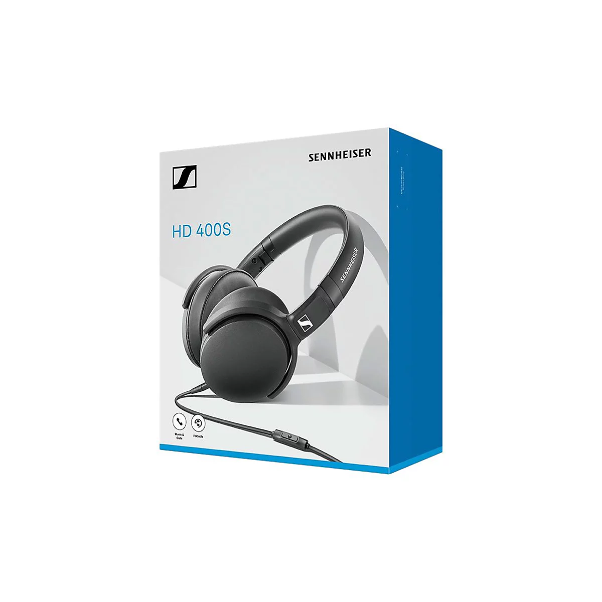 Sennheiser HD 400S - Kopfhörer mit Mikrofon - ohrumschließend - kabelgebunden - 3,5 mm Stecker - Geräuschisolierung