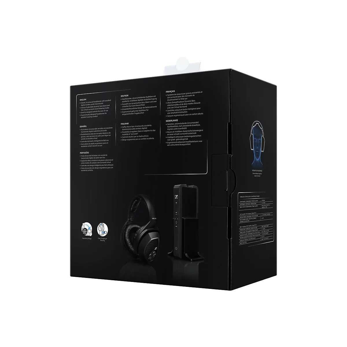 Sennheiser RS 175 - Kopfhörersystem - ohrumschließend - kabellos