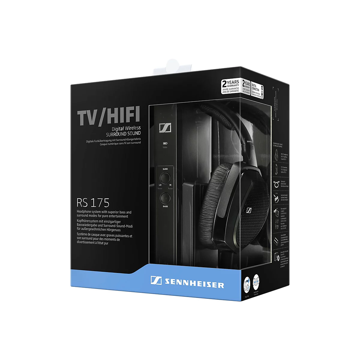 Sennheiser RS 175 - Kopfhörersystem - ohrumschließend - kabellos