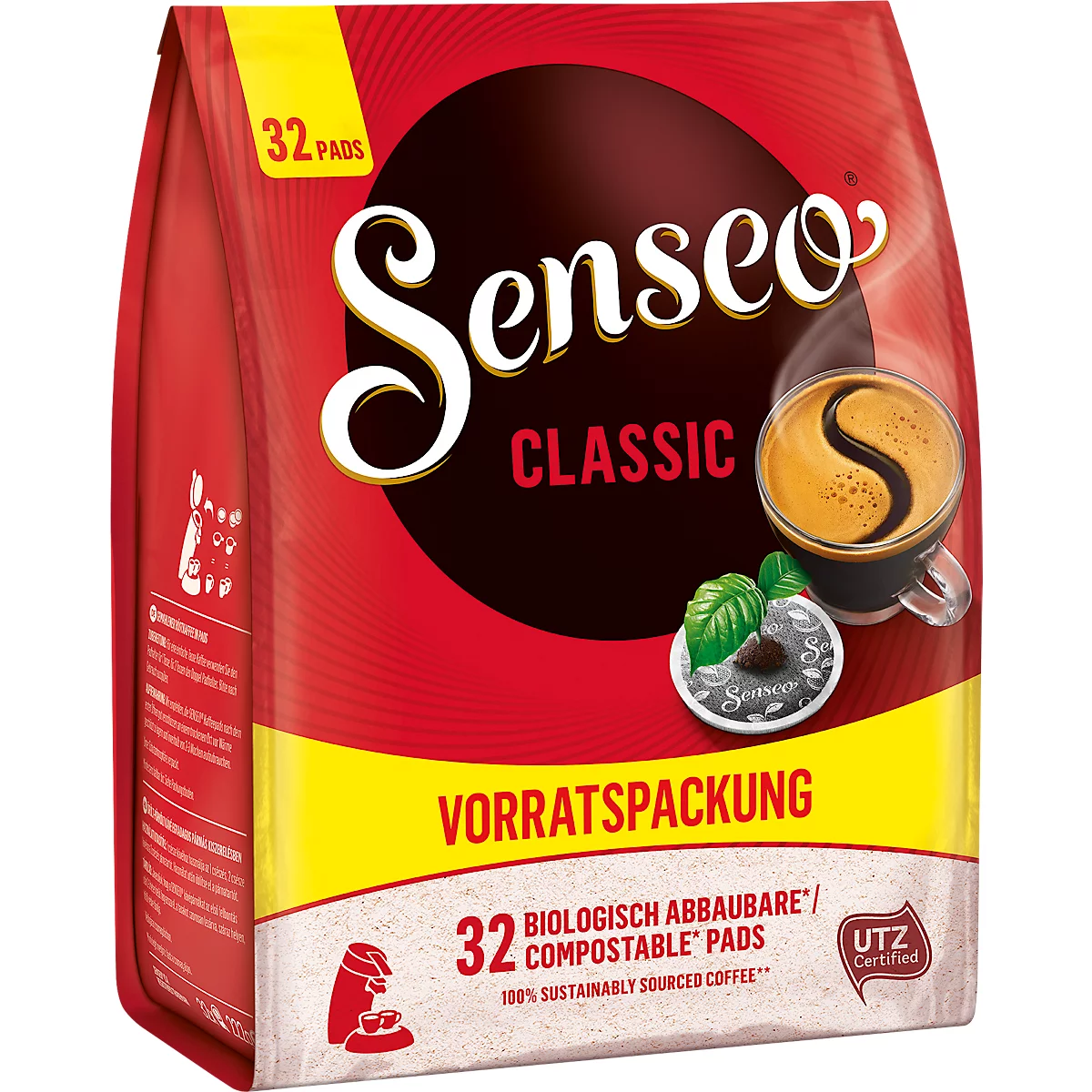 Senseo Classic Value Pack koffiepads, 32 pods, Arabica- en Robustabonen, UTZ-gecertificeerd