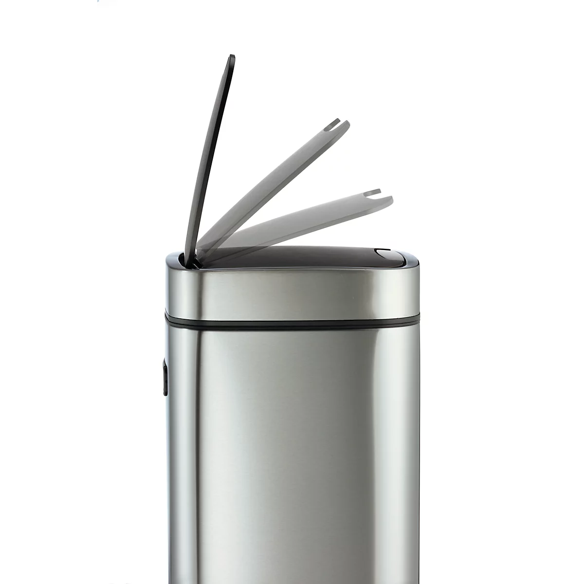Sensor Poubelle Durable No Touch, 21 l, pour l'intérieur, ouverture/fermeture automatique &amp; manuelle, couvercle amovible, seau intérieur, inox, argent