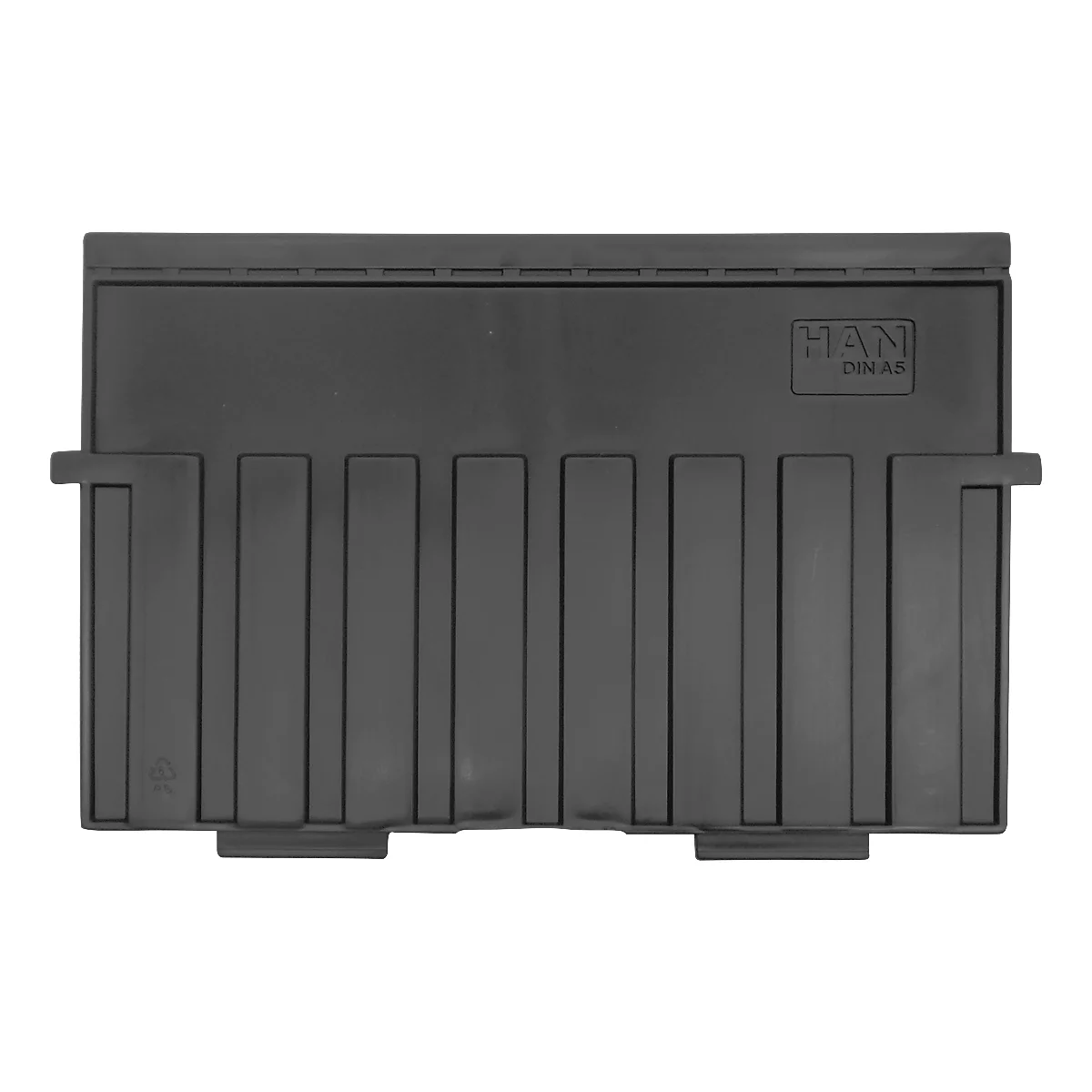 Séparateur pour boîtes à fiches HAN, format A5 paysage, 5 p., noir