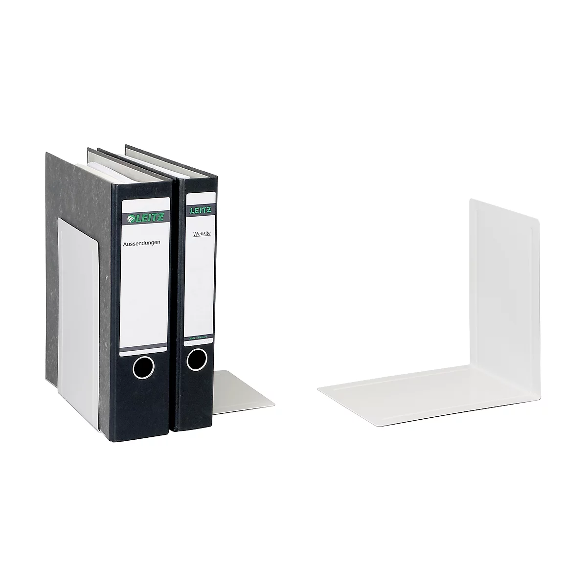 Serre-livre pour classeurs MAUL, 240 x 168 x 240 mm, gris