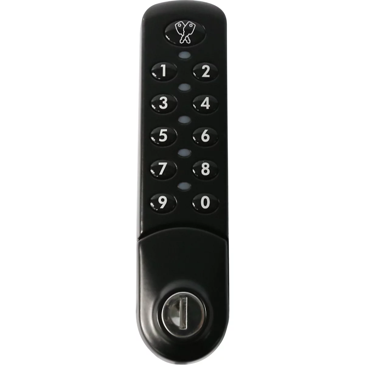 Serrure à combinaison électronique C+P, combinaison de quatre chiffres, Eurolocks 3780, noir