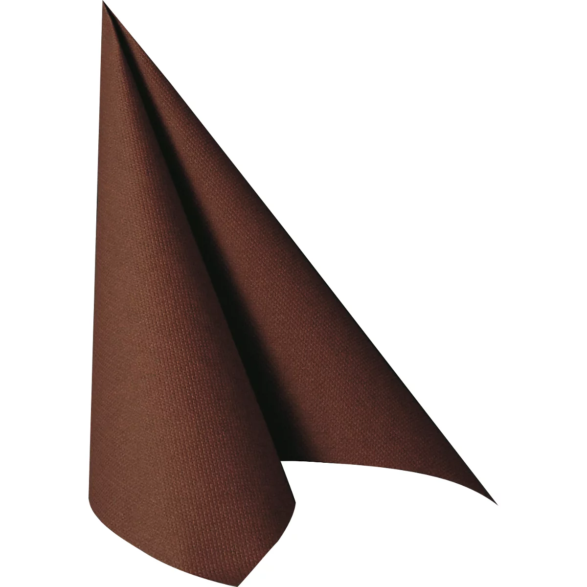 Servetten Papstar Royal Collection, 5 x 50 stuks, 1/4 vouw, stoflook, 400 x 400 mm, papier, bruin
