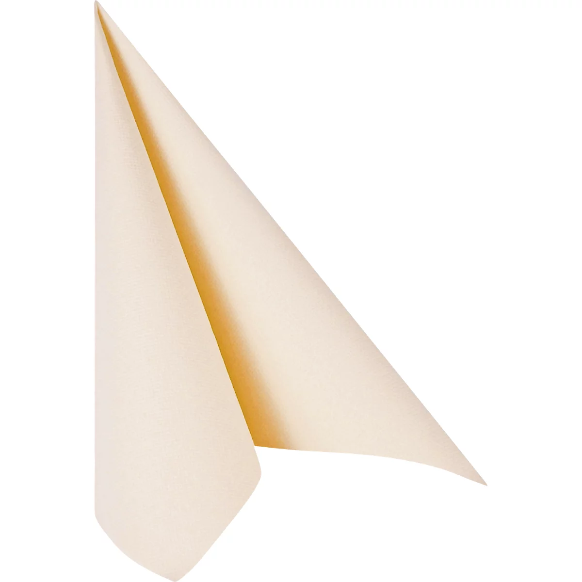 Servetten Papstar Royal Collection, 5 x 50 stuks, 1/4 vouw, stoflook, 400 x 400 mm, papier, champagne
