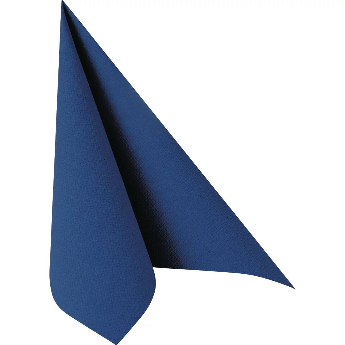 Servetten Papstar Royal Collection, 5 x 50 stuks, 1/4 vouw, stoflook, 400 x 400 mm, papier, donkerblauw