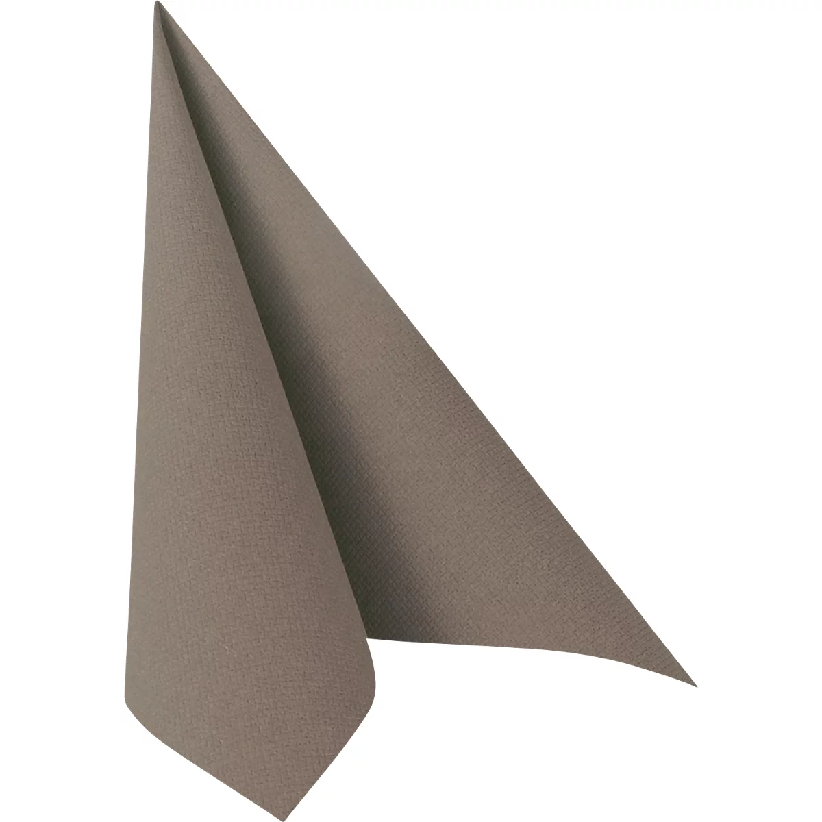 Servetten Papstar Royal Collection, 5 x 50 stuks, 1/4 vouw, stoflook, 400 x 400 mm, papier, grijs