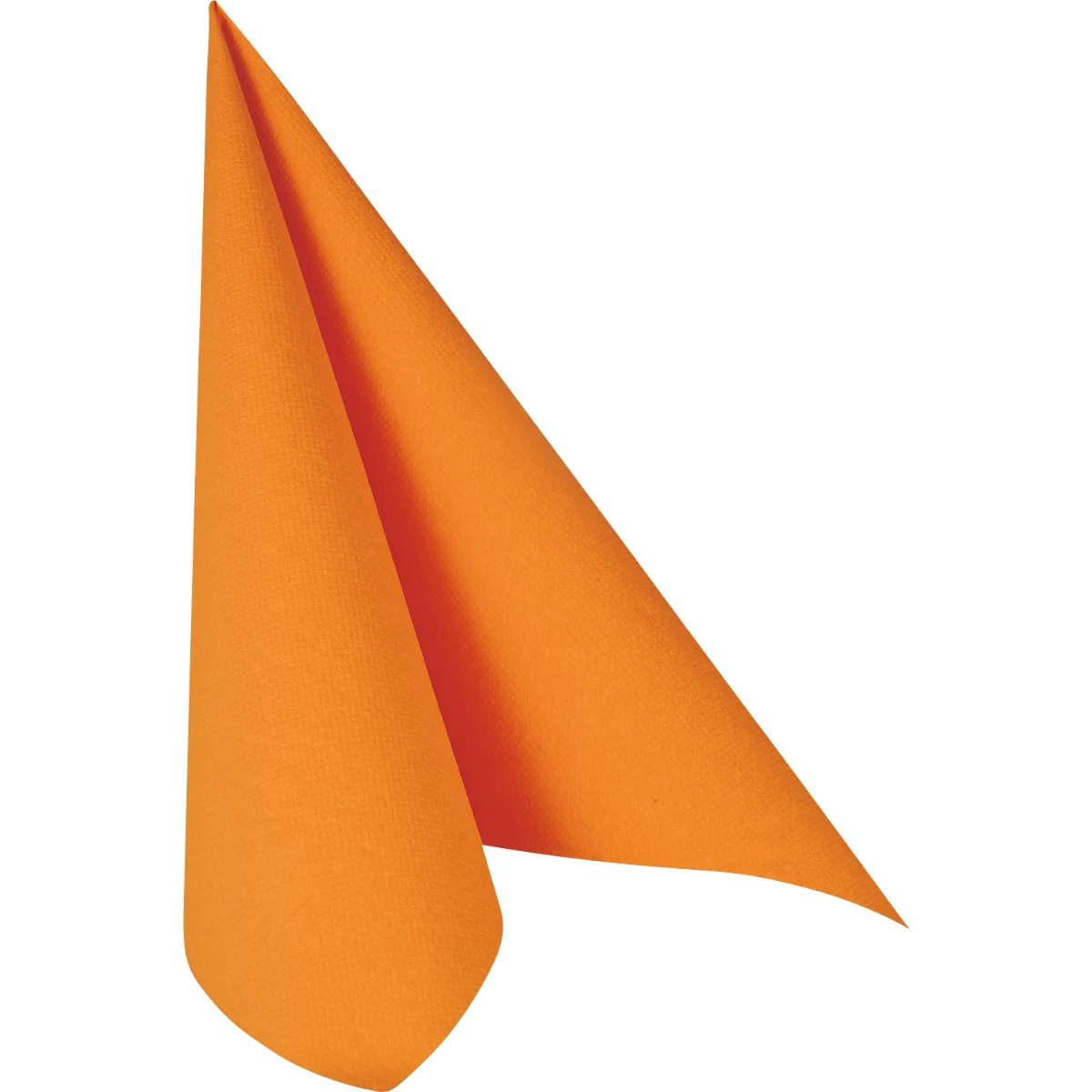 Servetten Papstar Royal Collection, 5 x 50 stuks, 1/4 vouw, stoflook, 400 x 400 mm, papier, oranje