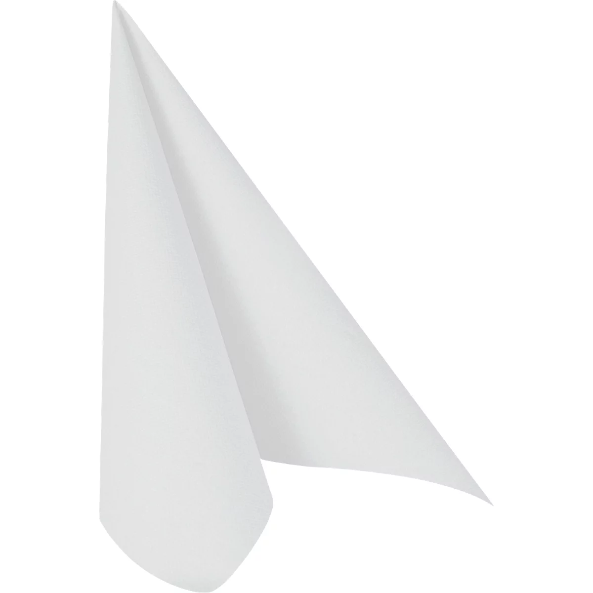 Servetten Papstar Royal Collection, 5 x 50 stuks, 1/4 vouw, stoflook, 400 x 400 mm, papier, wit