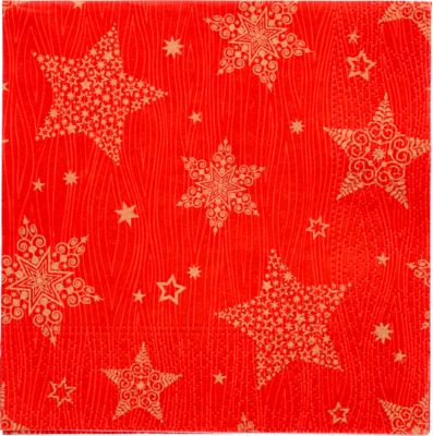 Papstar Confezione Da 10 Candele Rosse, Diametro 60 Mm, Altezza 130 Mm, Durata 30 Ore, Cellophane