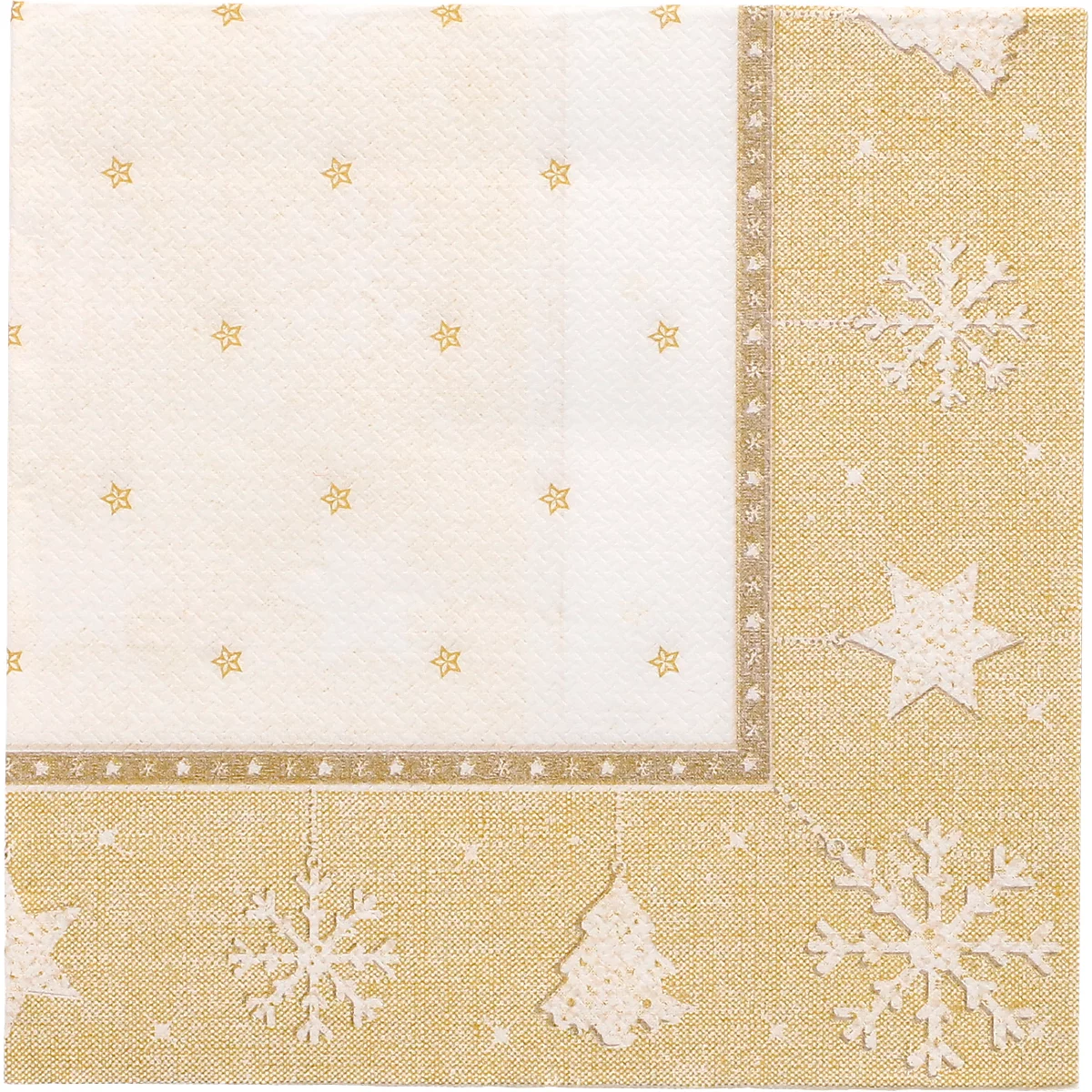 Servietten Papstar 'ROYAL Collection', 20 Stück, 1/4-Falz, 250 x 250 mm, gold