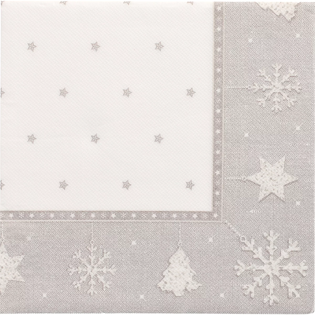 Servietten Papstar 'ROYAL Collection', 20 Stück, 1/4-Falz, 400 x 400 mm, silber