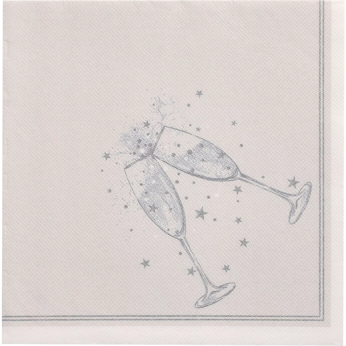 Servietten Papstar 'ROYAL Collection', ¼-Falz, 400 x 400 mm, 20 Stück, silber