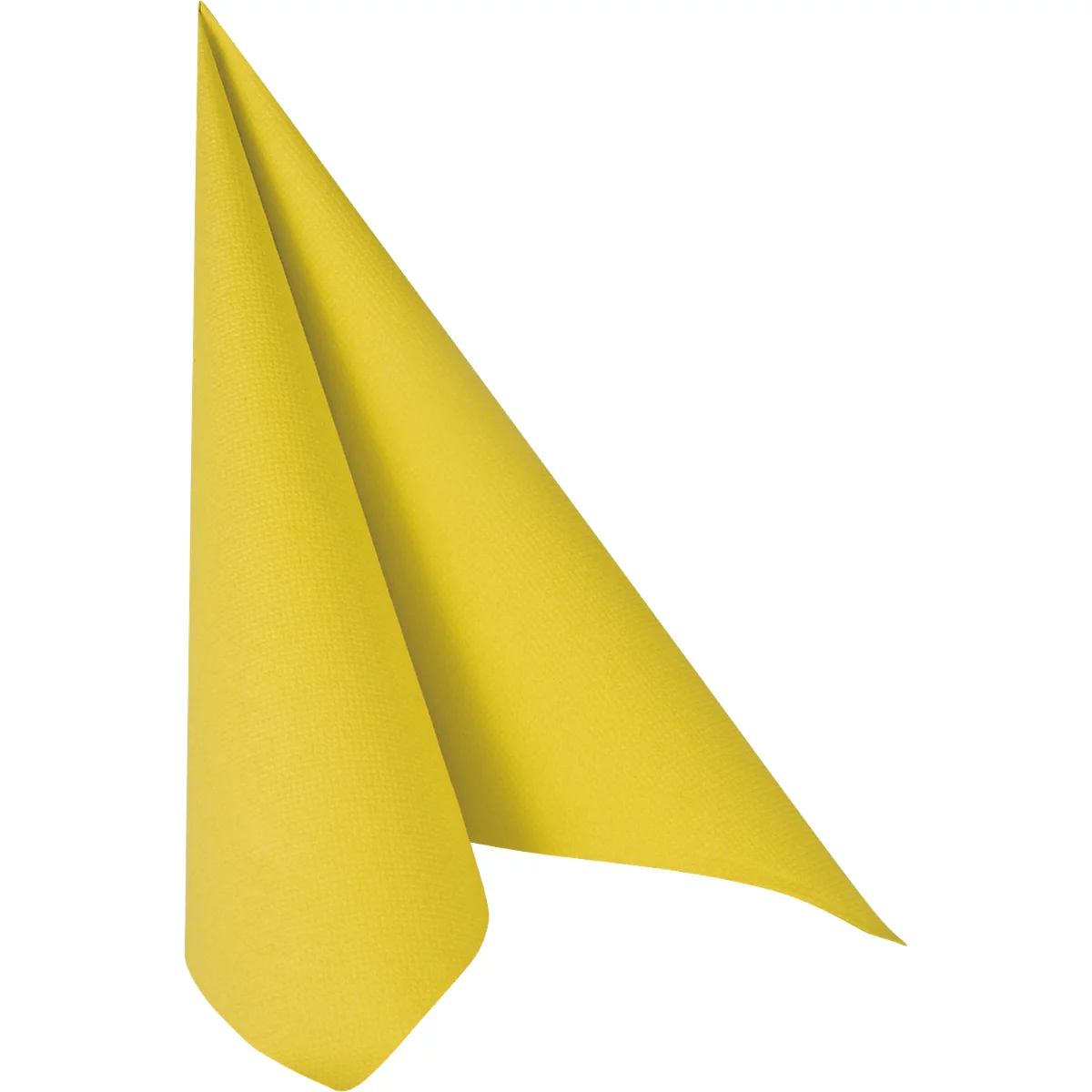 Serviettes Papstar Royal Collection, 5 x 50 pièces, 1/4-pli, aspect tissu, 400 x 400 mm, papier, vert citron