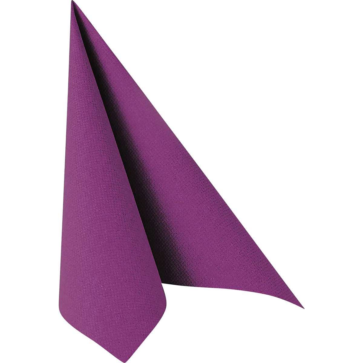 Serviettes Papstar Royal Collection, 5 x 50 pièces, 1/4-plié, aspect tissu, 400 x 400 mm, papier, violet