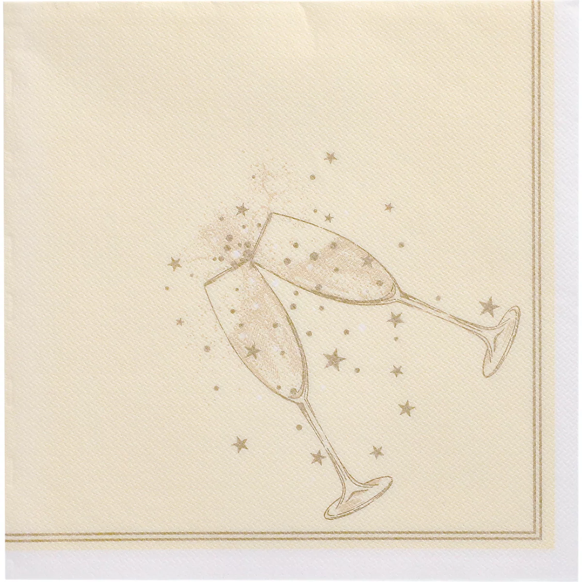 Serviettes Papstar 'ROYAL Collection', ¼ de pli, 400 x 400 mm, 20 pièces, or