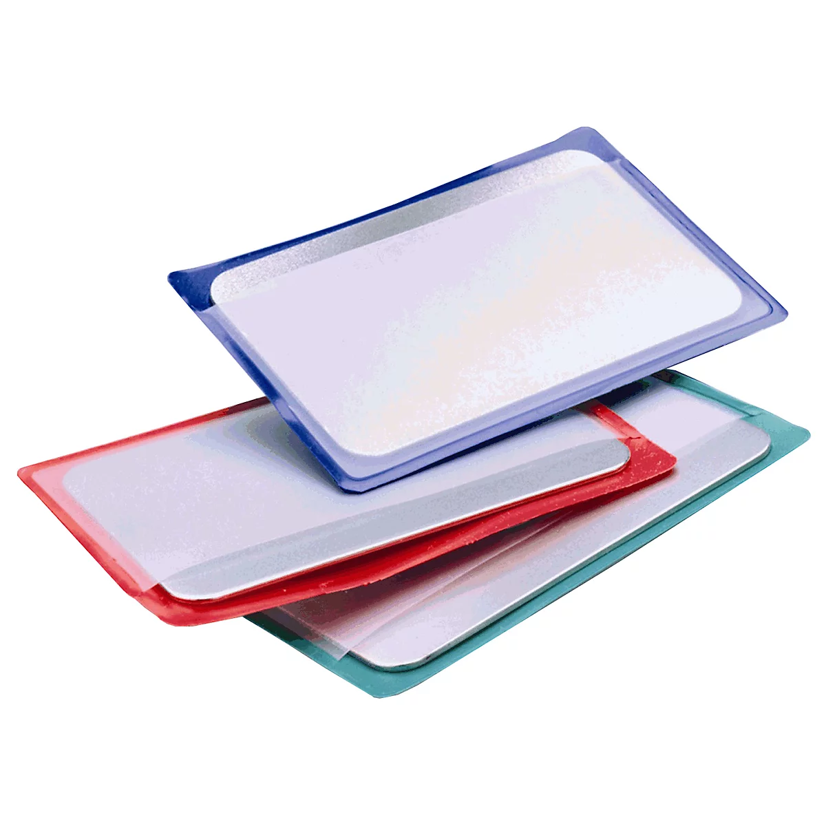 Set de cartes à aiguiser DMT, 3 pièces, grossier 45 µ/fine 25 µ/extra fin 9 µ, peut être utilisé à sec et à l'eau, format carte de crédit L 83 x P 1,3 x H 50 mm