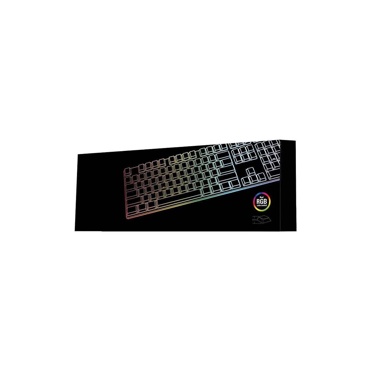 Sharkoon PureWriter RGB - Tastatur - Hintergrundbeleuchtung - USB - Französisch - Tastenschalter: Kailh Red